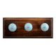 Sky Blue Crackle Ceramic Wooden Hooks
